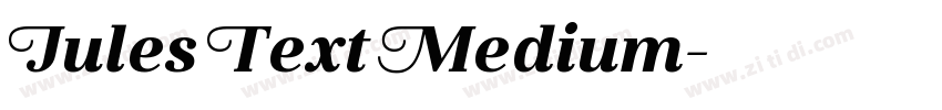 Jules Text Medium字体转换